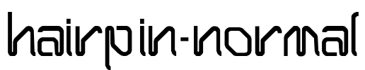 Hairpin-Normal Font Image