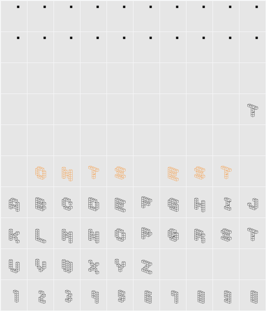 DemonCubicBlockFont Character Map