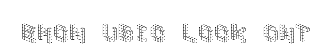 DemonCubicBlockFont