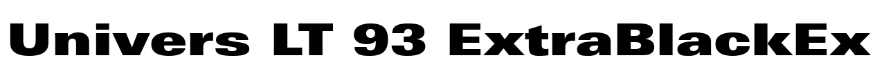 Univers LT 93 ExtraBlackEx