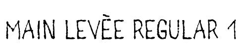 main levèe regular 1 Font Image