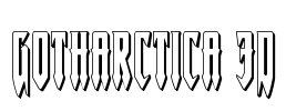 Gotharctica 3D Font Image