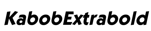 KabobExtrabold Font Image