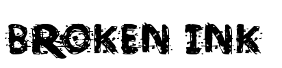 Broken Ink  Font Image