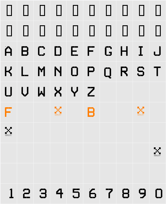 TSERIES Character Map
