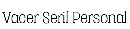 Vacer Serif Personal