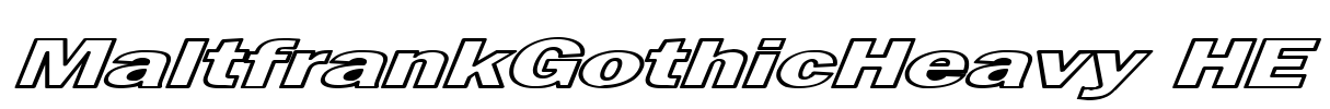 MaltfrankGothicHeavy HE Font Image