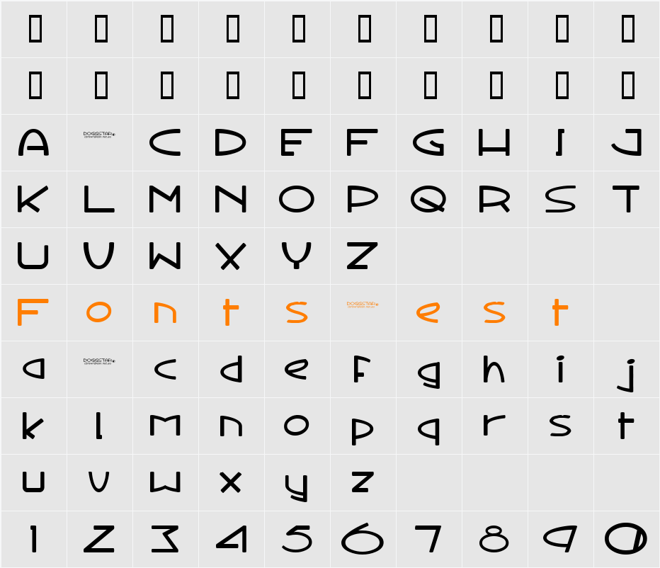 Doggstar Combo Character Map