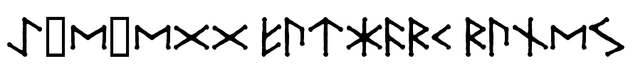 Ice-egg Futhark Runes