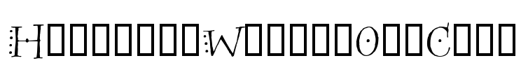 HogwartsWizardOrnCaps Font Image