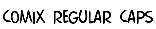 Comix Regular Caps Font Image