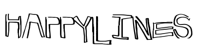 HappyLines Font Image