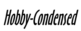 Hobby-Condensed Font Image