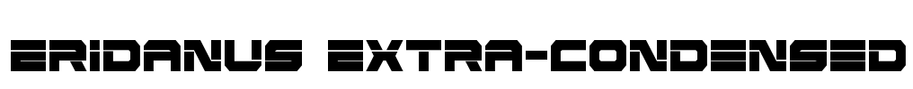 Eridanus Extra-Condensed Font Image