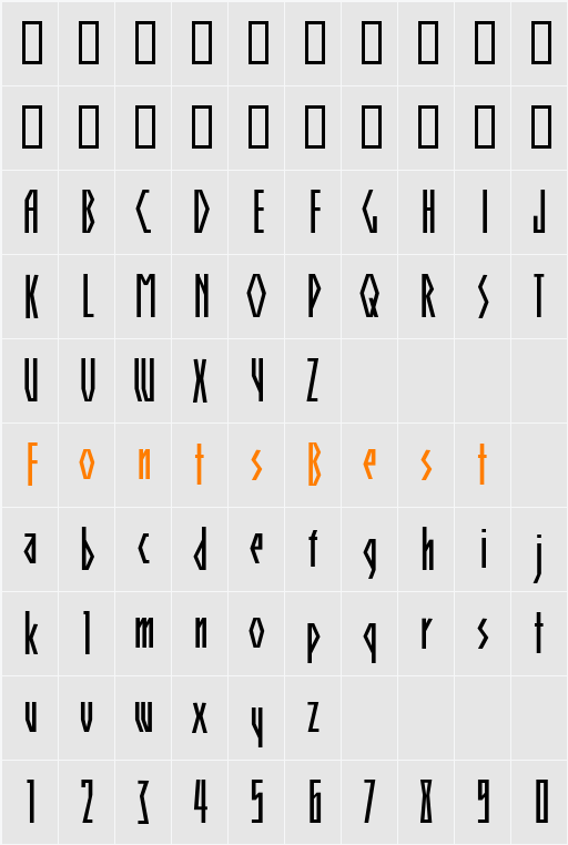 Clear Character Map