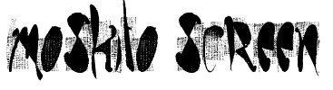 moskito screen Font Image