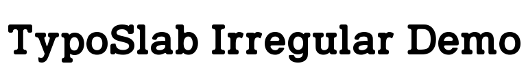 TypoSlab Irregular Demo Font Image