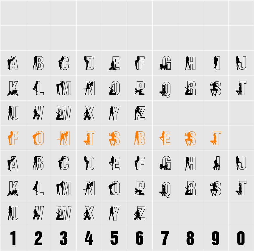 Fuzzy Cootie Character Map