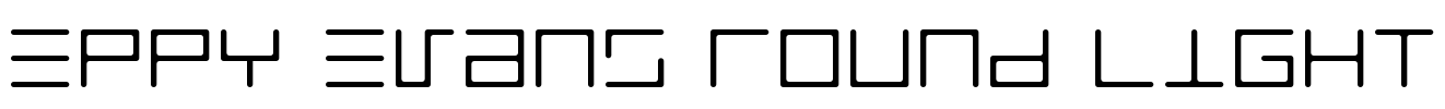 Eppy Evans Round Light Font Image