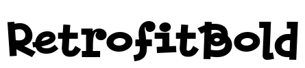 RetrofitBold Font Image