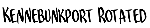 Kennebunkport Rotated Font Image