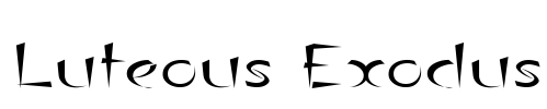 Luteous Exodus Font Image
