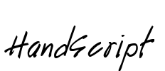 HandScript Font Image
