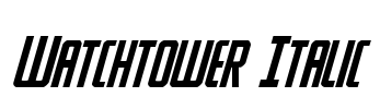 Watchtower Italic
