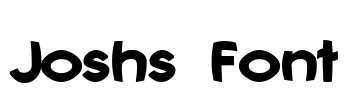 Joshs Font Font Image