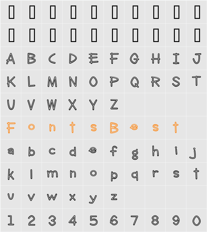 Clever Duke BTN Smooth Inline Character Map