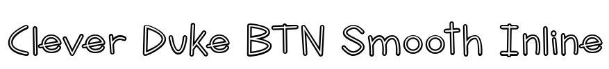 Clever Duke BTN Smooth Inline Font Image