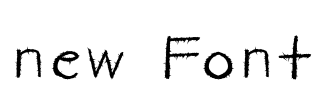new Font Font Image