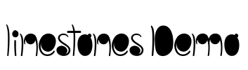 linestones Demo Font Image