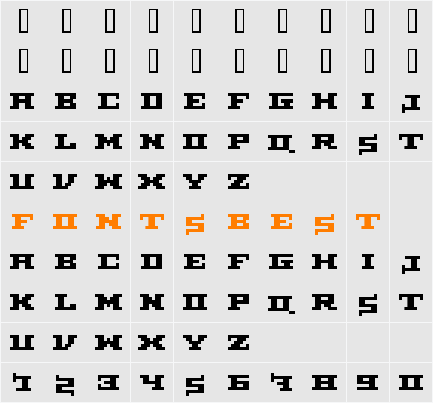 supercargo Character Map