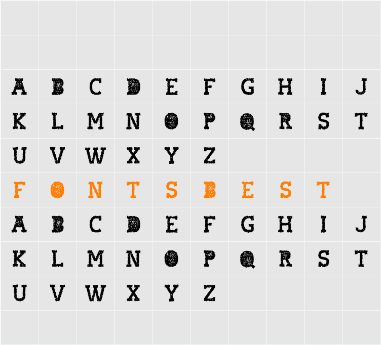 Hostile Headline Character Map