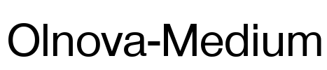 Olnova-Medium Font Image