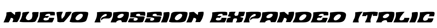 Nuevo Passion Expanded Italic