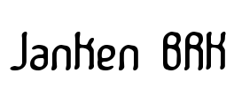 Janken BRK Font Image
