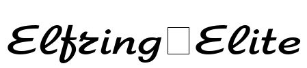 Elfring-Elite Font Image