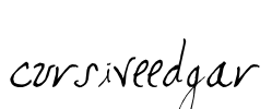 cursiveedgar