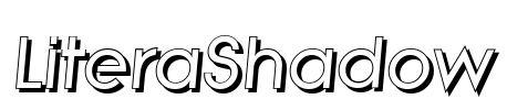 LiteraShadow Font Image
