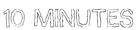 10 Minutes Font Image