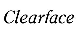 Clearface Font Image