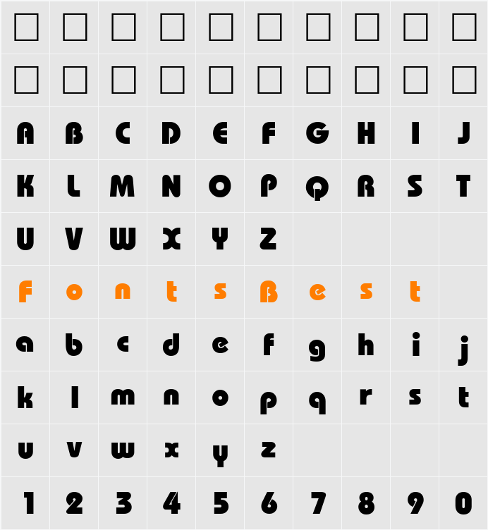 QTDoghausHeavy Character Map