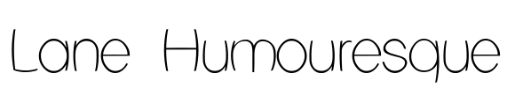 Lane Humouresque Font Image