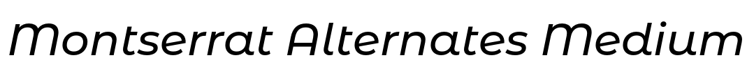 Montserrat Alternates Medium Font Image