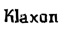 Klaxon Font Image