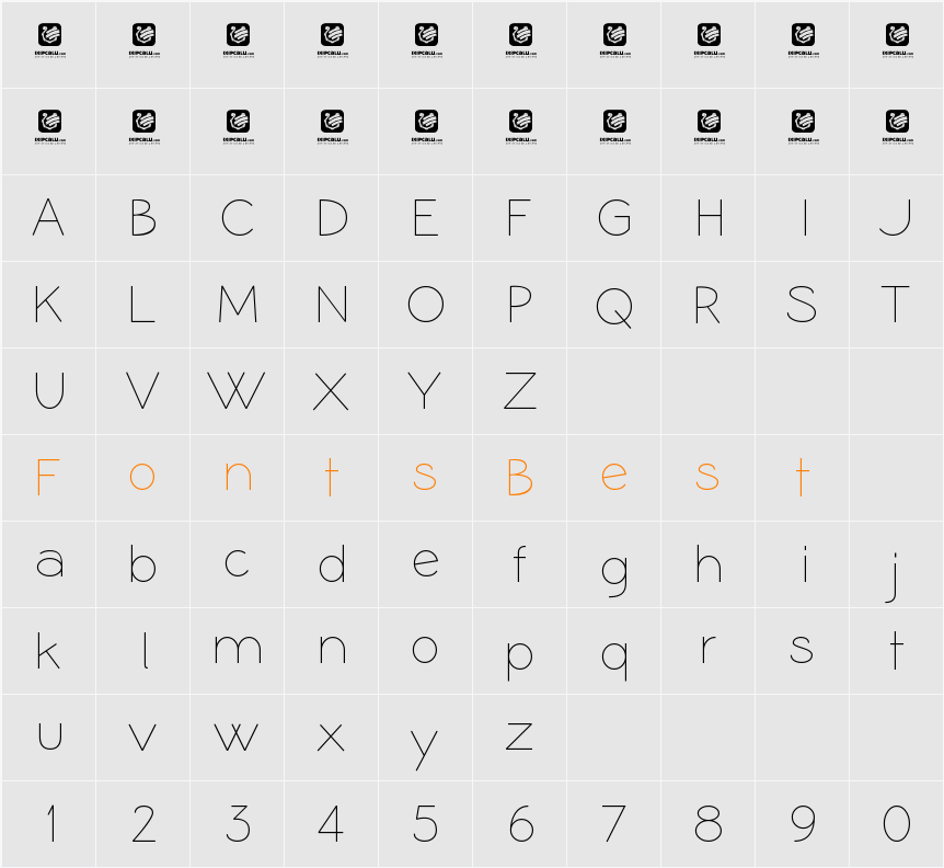 Coamei Character Map