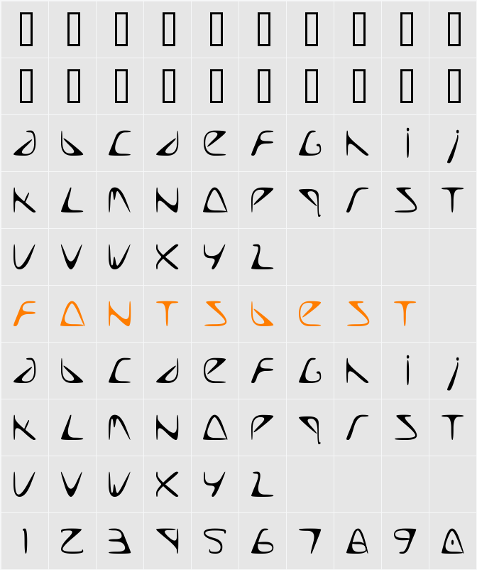 Too Late Character Map