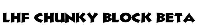 LHF Chunky Block BETA Font Image